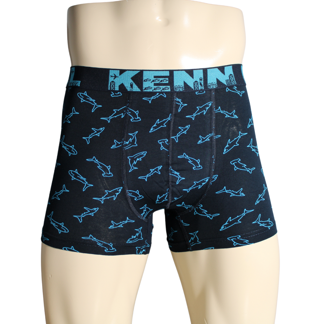 2'li Erkek Desenli Pamuklu Lüks Boxer Konfor