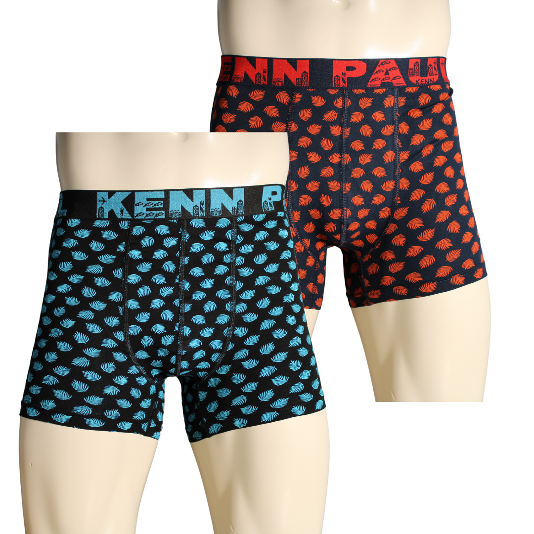 2'li Erkek Desenli Pamuklu Lüks Boxer | Yumuşak Kumaş |