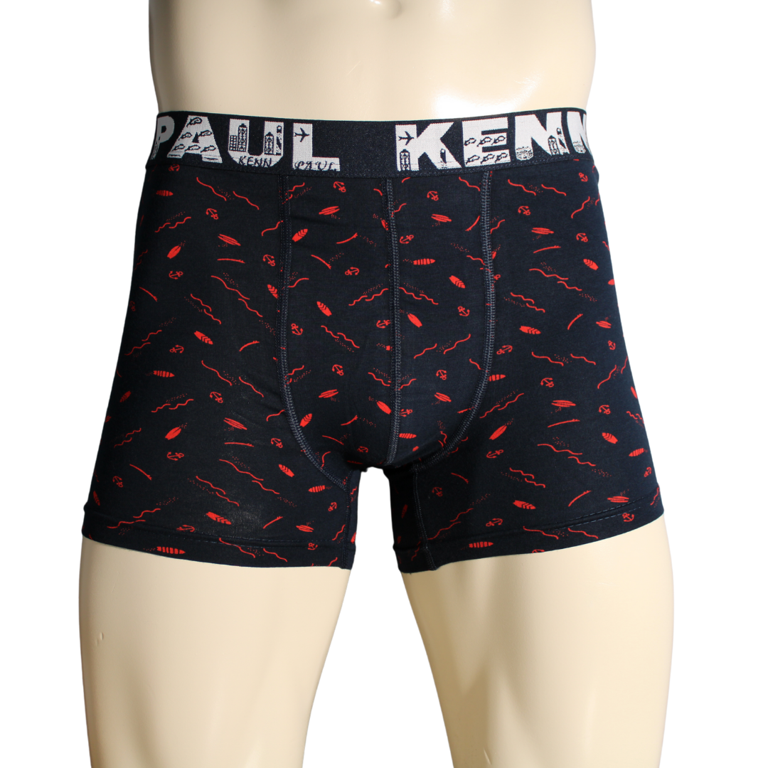 2'li Erkek Desenli Pamuklu Lüks Boxer