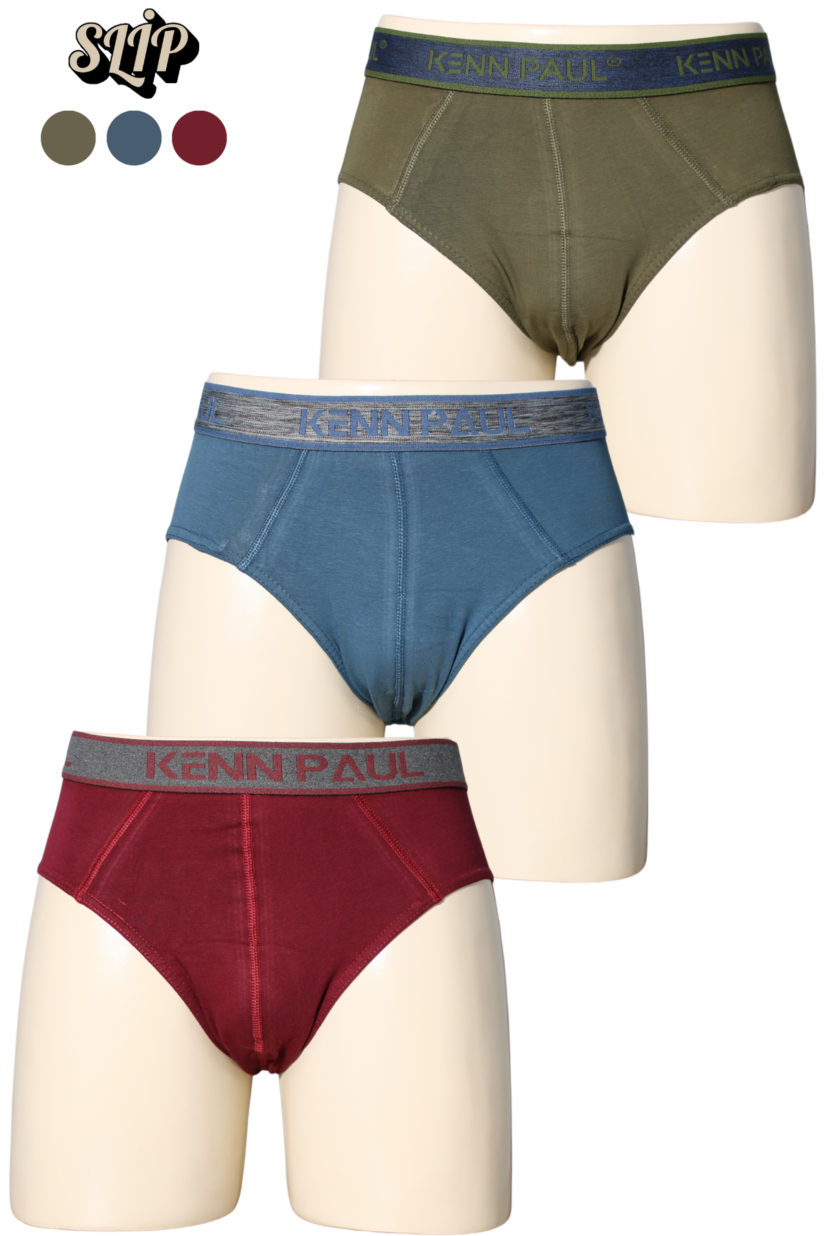 3'lü Erkek Düz Pamuklu Renkli Boxer | Slip Boxer