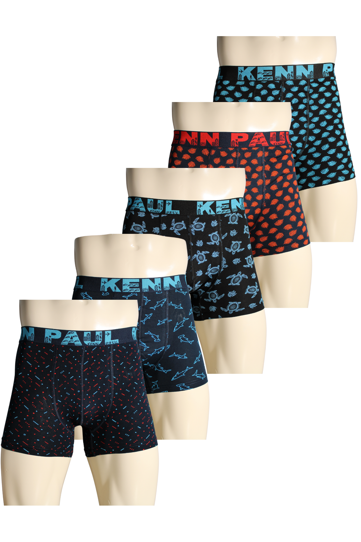 5'li Desenli Pamuklu Lüks Boxer | Konforlu Boxer | Yumuşak