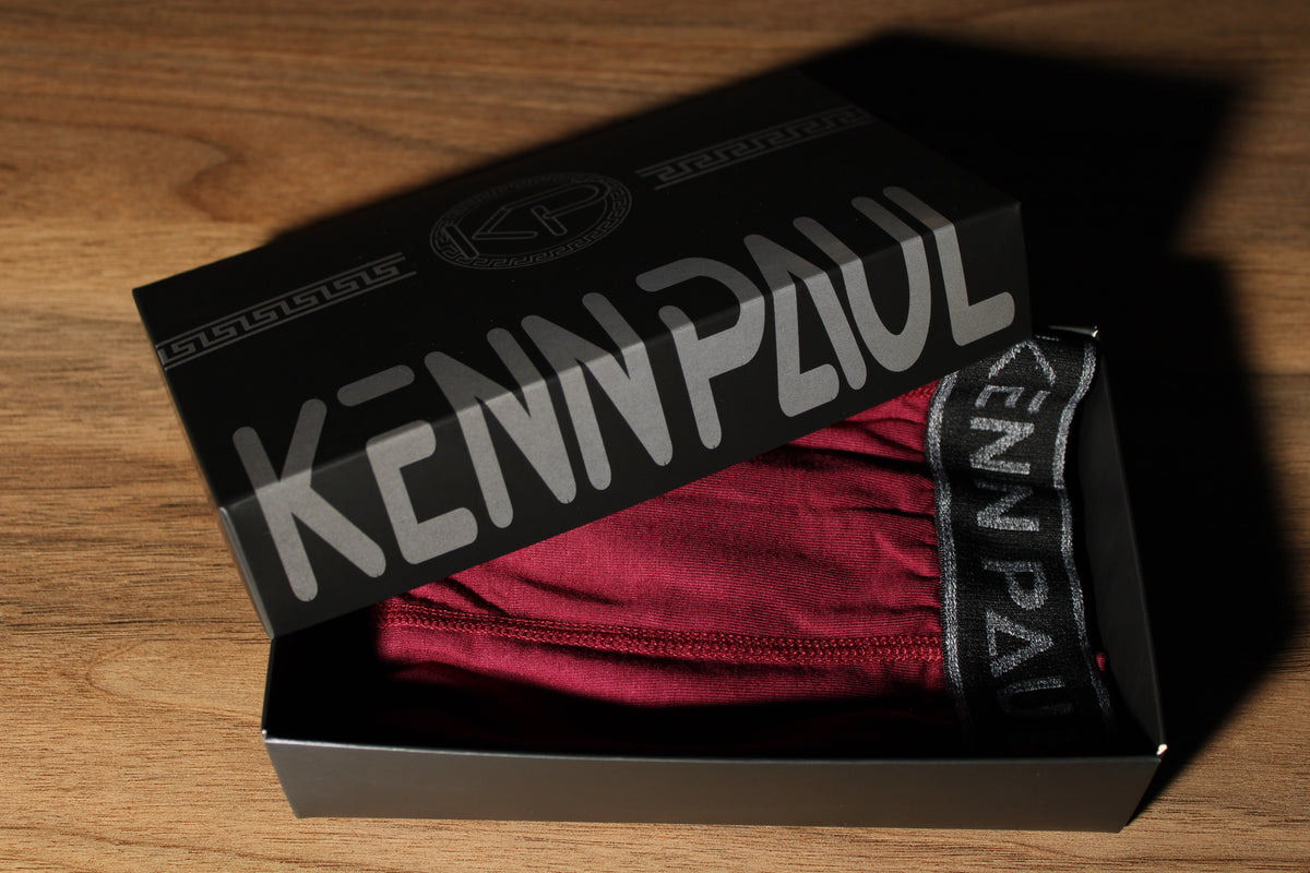 Bambu Uzun Paçalı Erkek Boxer - Bordo, Nefes Alır, Konforlu