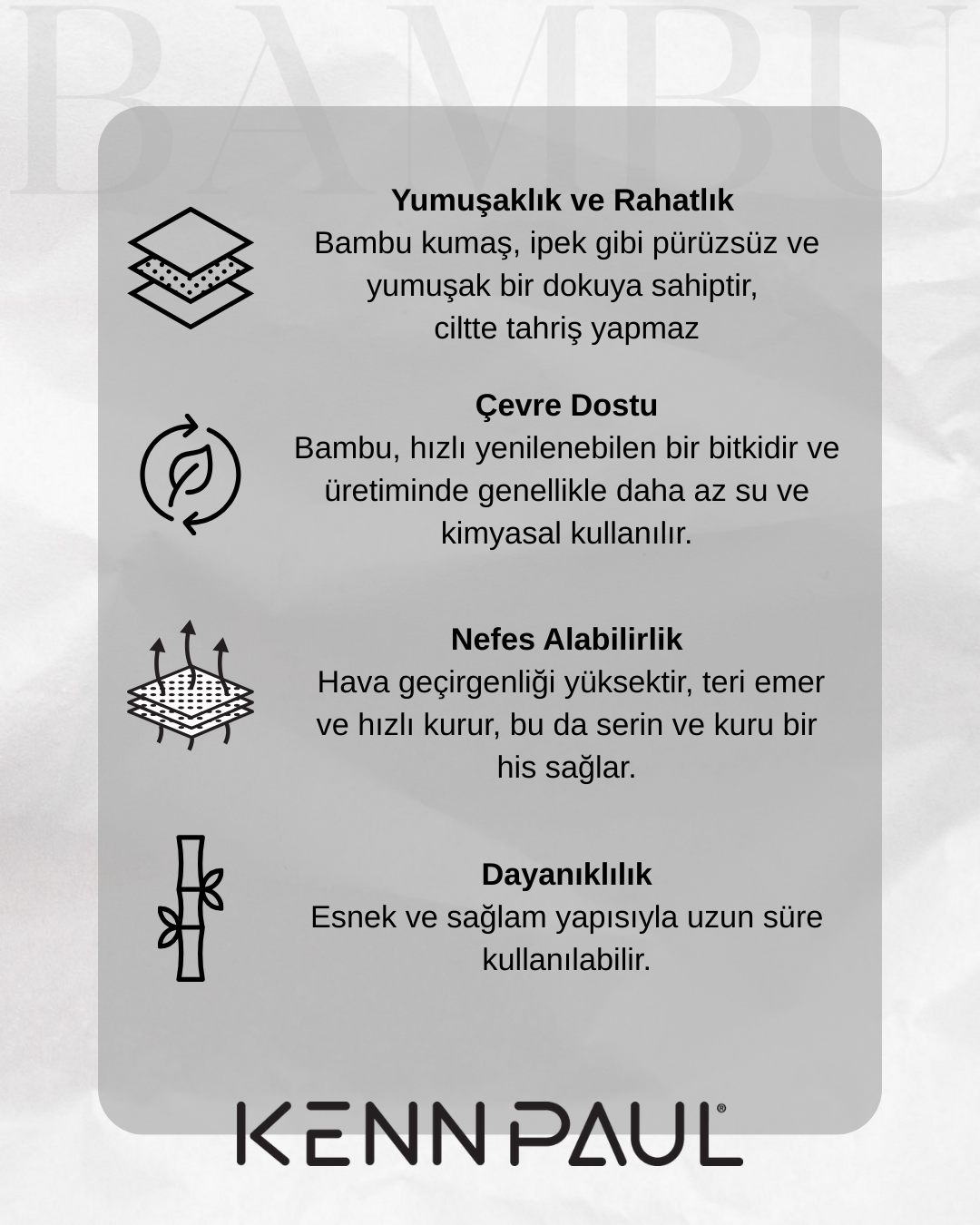 Bambu Uzun Paçalı Sporcu Boxer - Haki, Nefes Alır, Konforlu