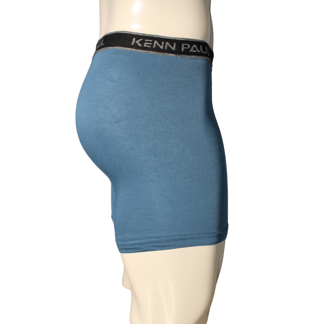Bambu Uzun Paçalı Sporcu Boxer -İndigo, Nefes Alır, Konforlu