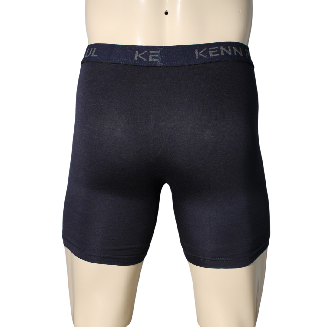 Bambu Uzun Paçalı Sporcu Boxer Lacivert Nefes Alır, Konforlu
