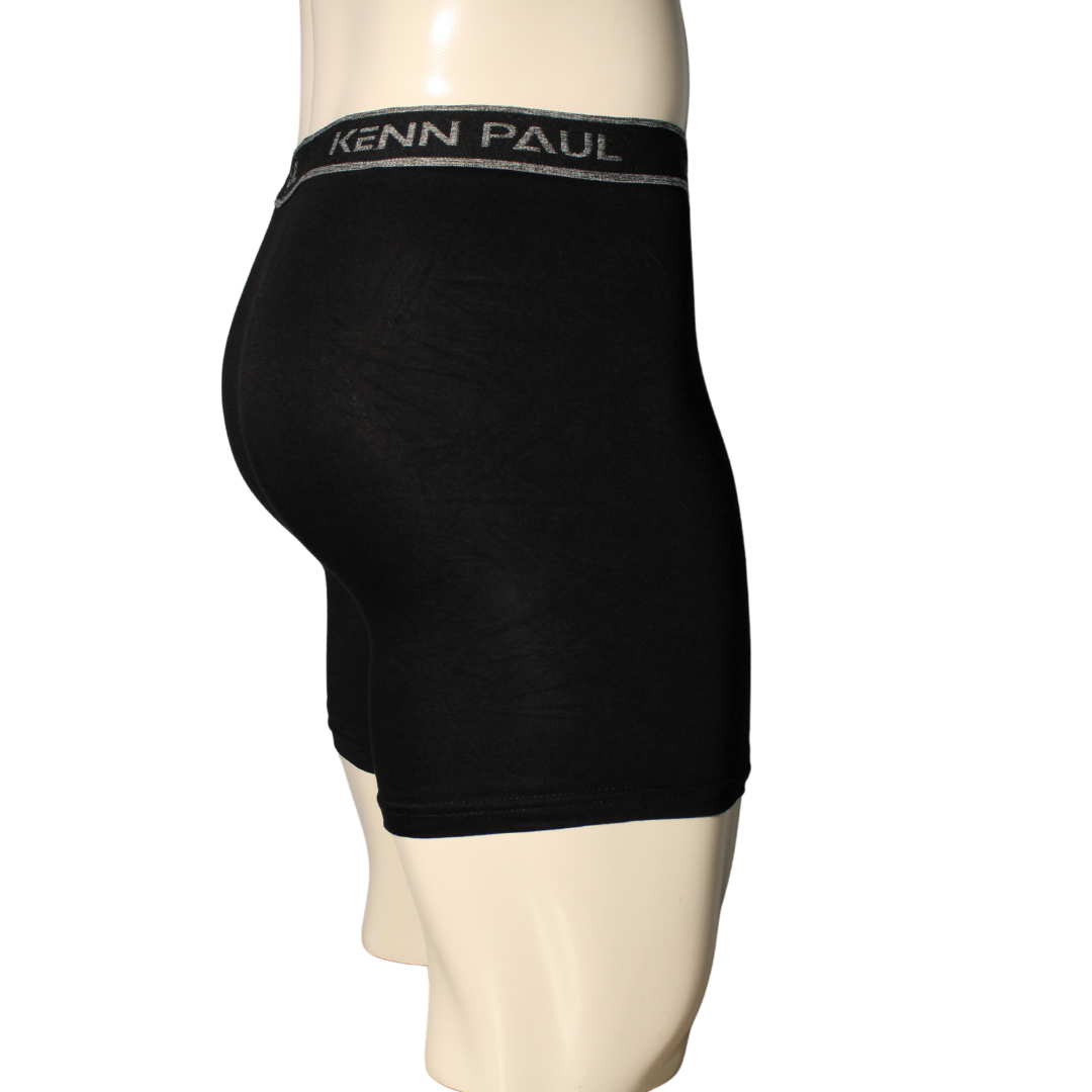 Bambu Uzun Paçalı Sporcu Boxer -Siyah, Nefes Alır, Konforlu