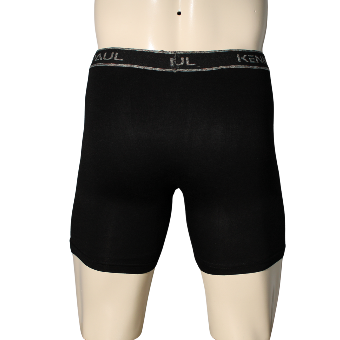 Bambu Uzun Paçalı Sporcu Boxer -Siyah, Nefes Alır, Konforlu