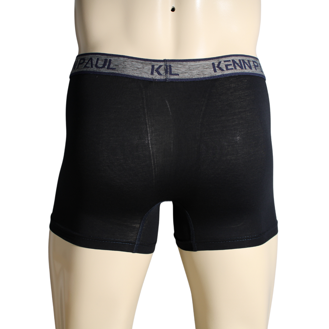 S->6XL Lacivert Düz Pamuk Lüks Boxer |Büyük Beden| Rahat Kumaş